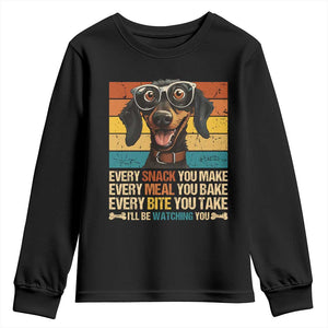 Funny Dog Lover Youth Sweatshirt I'll Be Watching You TS09 Black Print Your Wear