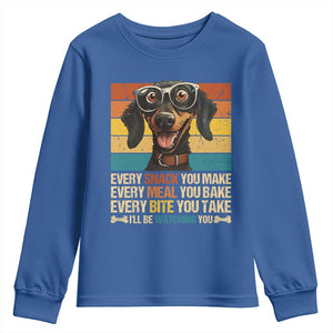 Funny Dog Lover Youth Sweatshirt I'll Be Watching You TS09 Royal Blue Print Your Wear