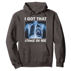 Funny I Got That Dawg In Me Xray Pitbull Meme Hoodie TS09 Dark Chocolate Print Your Wear