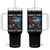 Alpha Wolf Tumbler With Handle Human By Chance Alpha By Choice TS09 One Size: 40 oz Black Print Your Wear