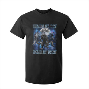 Alpha Wolf T Shirt For Kid Human By Day Sigma By Night TS09 Black Print Your Wear
