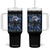 Alpha Wolf Tumbler With Handle Human By Day Sigma By Night TS09 One Size: 40 oz Black Print Your Wear
