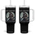 Alpha Wolf Tumbler With Handle Hide Your Wife The Alpha's Here TS09 One Size: 40 oz Black Print Your Wear