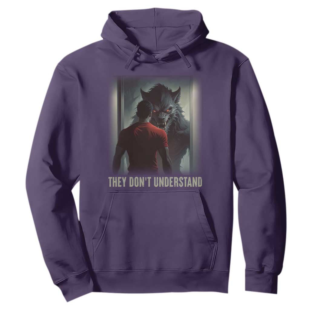 Alpha Wolf They Don't Understand Hoodie TS09 Purple Print Your Wear