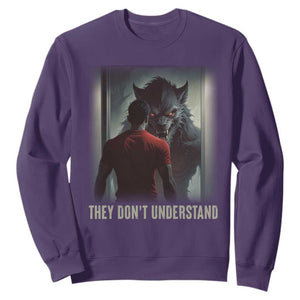 Alpha Wolf They Don't Understand Sweatshirt TS09 Purple Print Your Wear