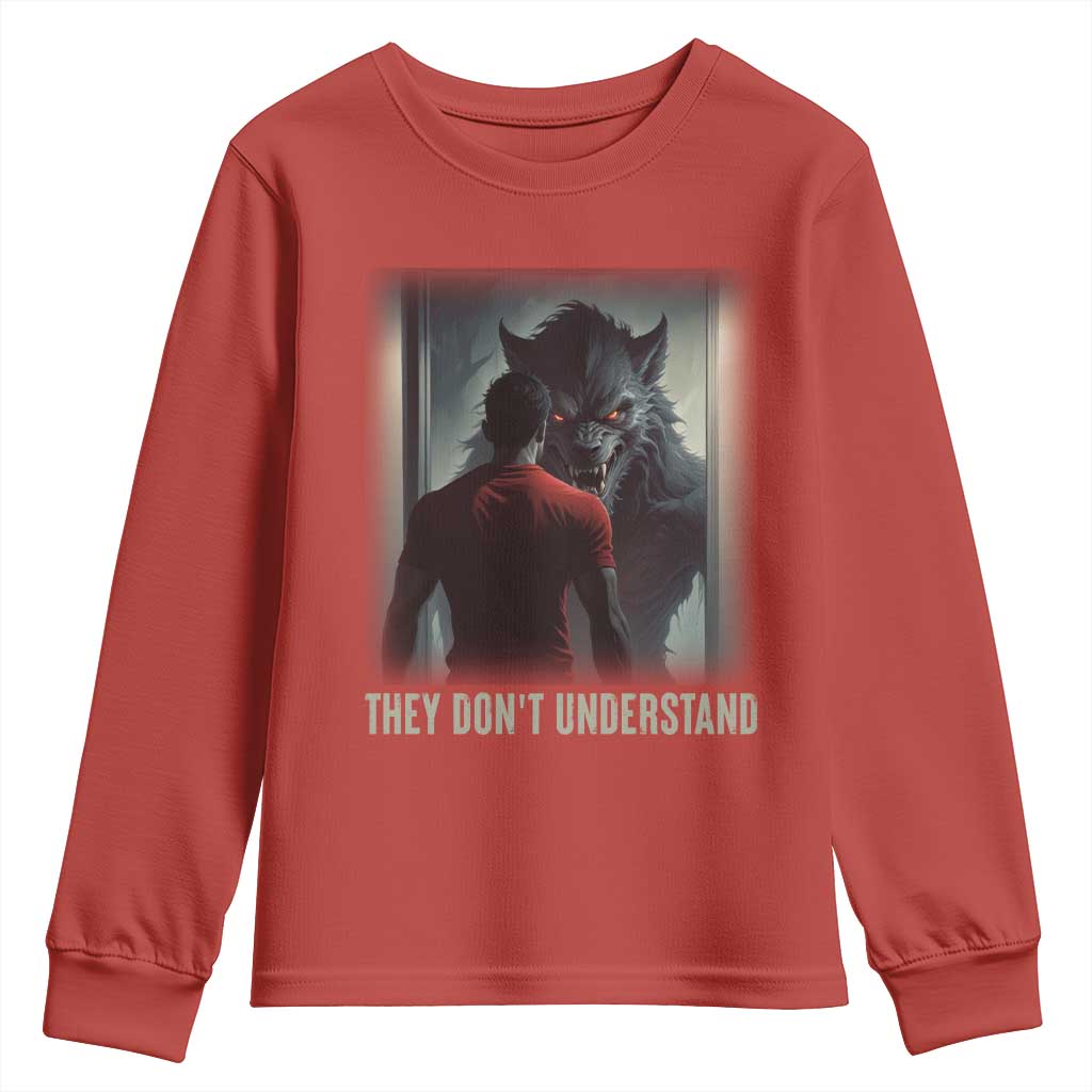 Alpha Wolf They Don't Understand Youth Sweatshirt TS09 Red Print Your Wear