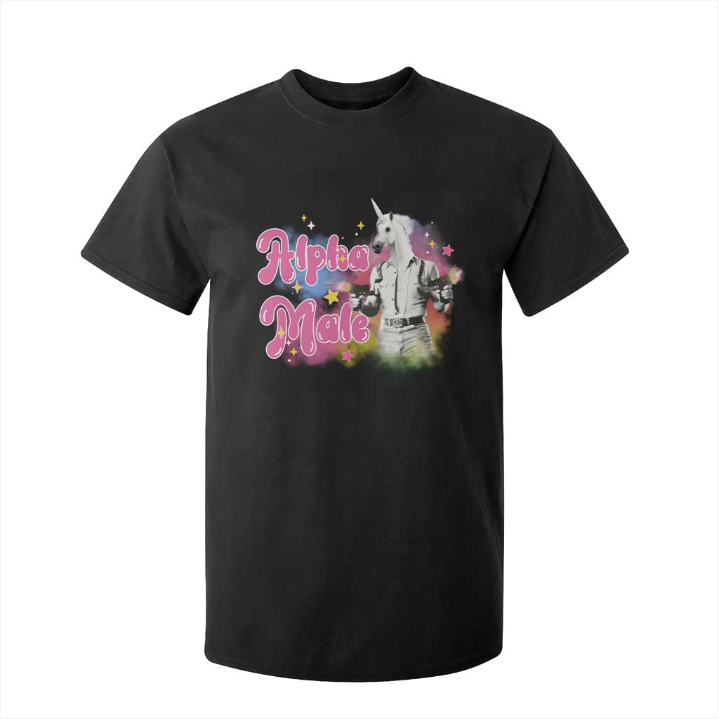 Funny Alpha Male Unicorn T Shirt For Kid TS09 Black Print Your Wear