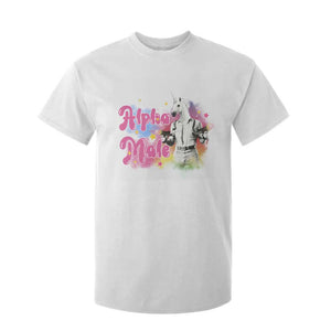 Funny Alpha Male Unicorn T Shirt For Kid TS09 White Print Your Wear