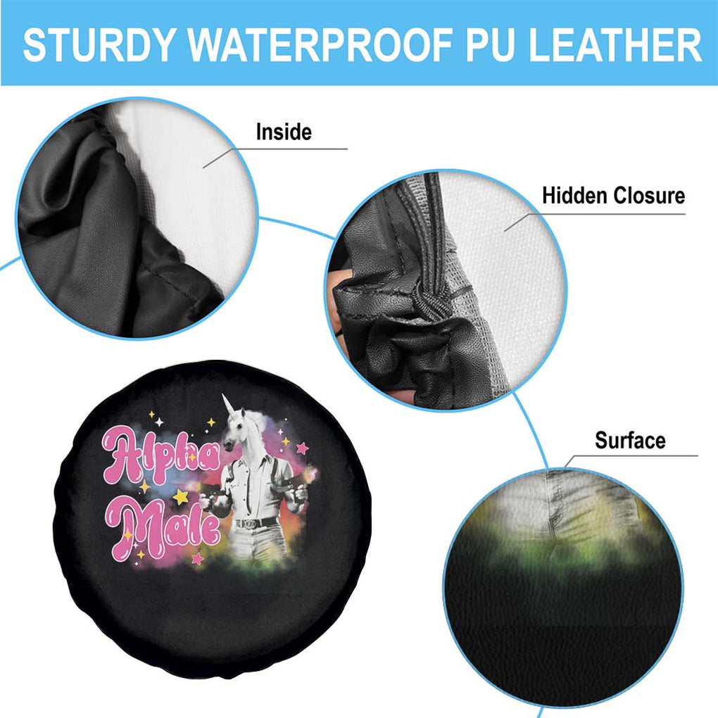 Funny Alpha Male Unicorn Spare Tire Cover TS09 Print Your Wear