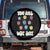 Christian Hippie Face You Are Dot Day Spare Tire Cover TS09 No hole Black Print Your Wear