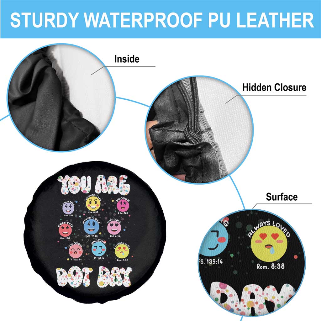 Christian Hippie Face You Are Dot Day Spare Tire Cover TS09 Print Your Wear