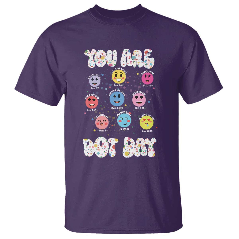 Christian Hippie Face You Are Dot Day T Shirt TS09 Purple Print Your Wear