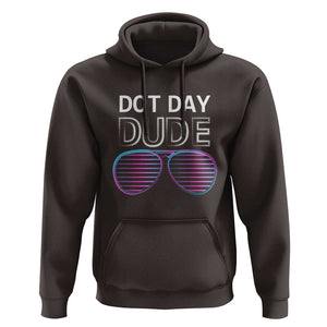 Dot Day Dude Hoodie Cool Dot Sunglass TS09 Dark Chocolate Print Your Wear