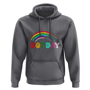 Rainbow Happy Dot Day Hoodie TS09 Charcoal Print Your Wear