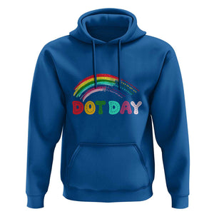 Rainbow Happy Dot Day Hoodie TS09 Royal Blue Print Your Wear