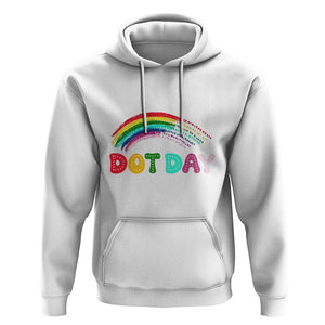 Rainbow Happy Dot Day Hoodie TS09 White Print Your Wear