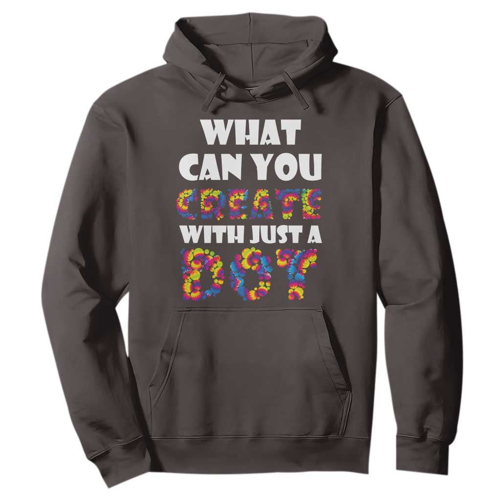 Happy Dot Day Hoodie What Can You Create With Just A Dot TS09 Dark Chocolate Print Your Wear