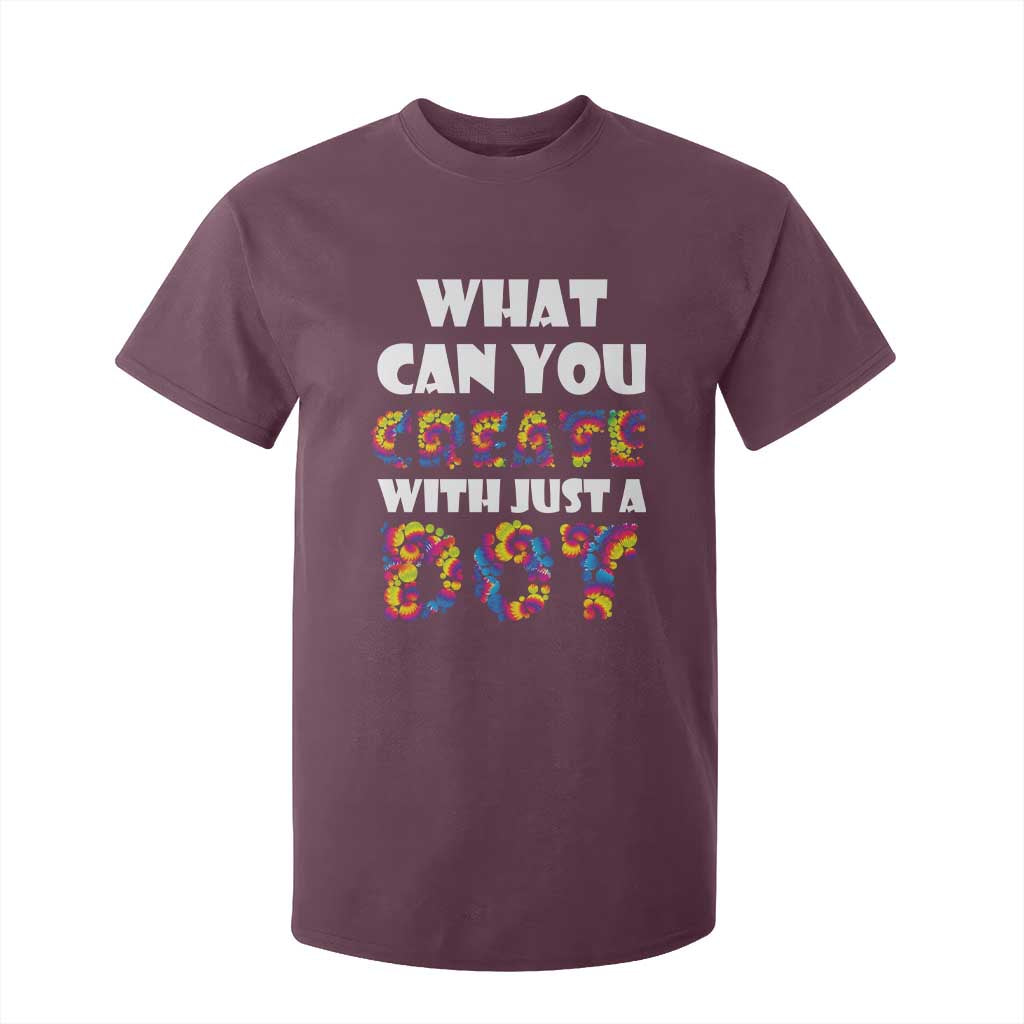 Happy Dot Day T Shirt For Kid What Can You Create With Just A Dot TS09 Maroon Print Your Wear