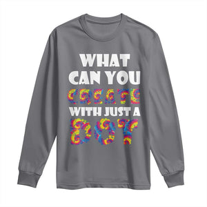 Happy Dot Day Long Sleeve Shirt What Can You Create With Just A Dot TS09 Charcoal Print Your Wear