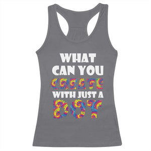 Happy Dot Day Racerback Tank Top What Can You Create With Just A Dot TS09 Charcoal Print Your Wear