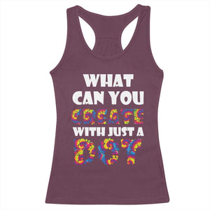 Happy Dot Day Racerback Tank Top What Can You Create With Just A Dot TS09 Maroon Print Your Wear