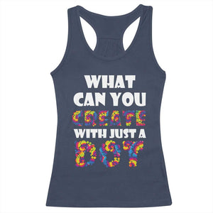 Happy Dot Day Racerback Tank Top What Can You Create With Just A Dot TS09 Navy Print Your Wear