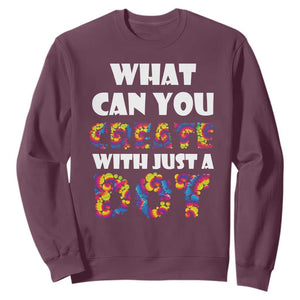 Happy Dot Day Sweatshirt What Can You Create With Just A Dot TS09 Maroon Print Your Wear
