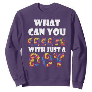 Happy Dot Day Sweatshirt What Can You Create With Just A Dot TS09 Purple Print Your Wear