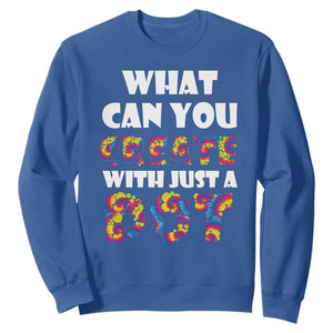 Happy Dot Day Sweatshirt What Can You Create With Just A Dot TS09 Royal Blue Print Your Wear