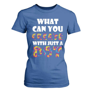 Happy Dot Day T Shirt For Women What Can You Create With Just A Dot TS09 Royal Blue Print Your Wear