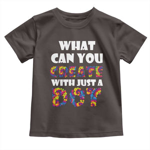 Happy Dot Day Toddler T Shirt What Can You Create With Just A Dot TS09 Dark Chocolate Print Your Wear