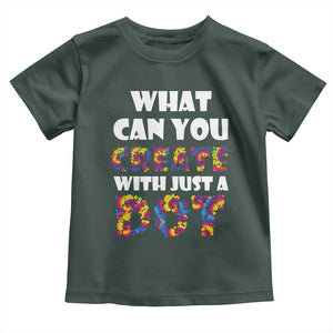 Happy Dot Day Toddler T Shirt What Can You Create With Just A Dot TS09 Dark Forest Green Print Your Wear