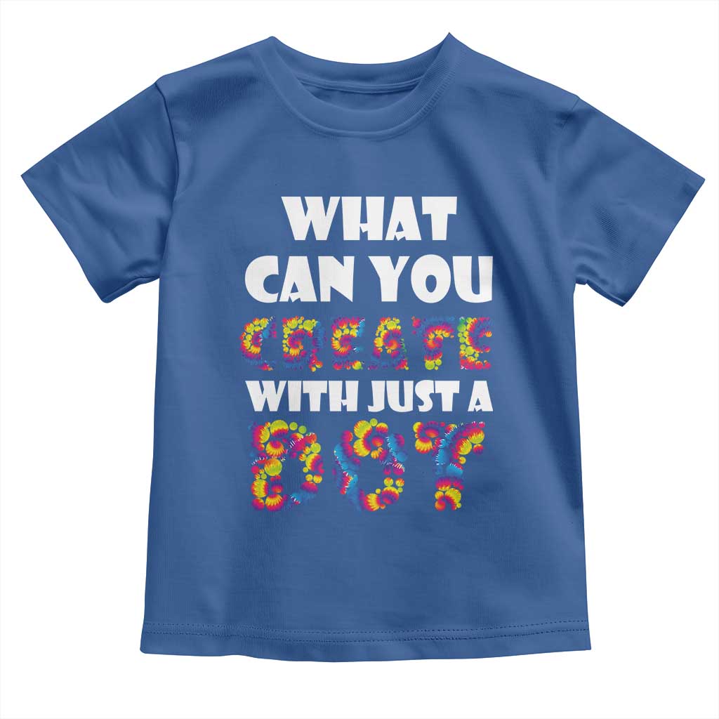 Happy Dot Day Toddler T Shirt What Can You Create With Just A Dot TS09 Royal Blue Print Your Wear