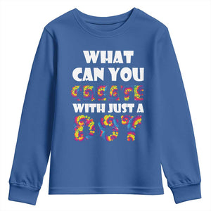 Happy Dot Day Youth Sweatshirt What Can You Create With Just A Dot TS09 Royal Blue Print Your Wear
