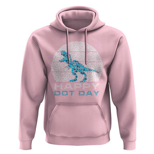 Happy Dot Day Funny Dinosaur Hoodie TS09 Light Pink Print Your Wear