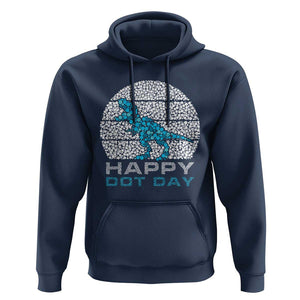 Happy Dot Day Funny Dinosaur Hoodie TS09 Navy Print Your Wear