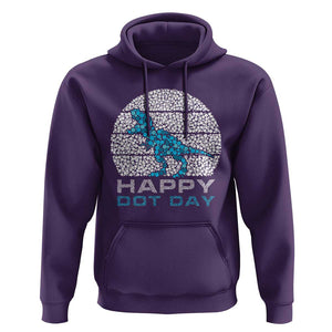 Happy Dot Day Funny Dinosaur Hoodie TS09 Purple Print Your Wear