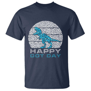 Happy Dot Day Funny Dinosaur T Shirt TS09 Navy Print Your Wear