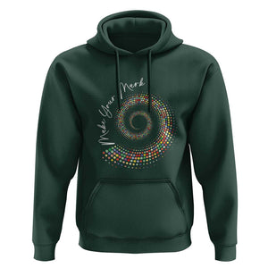 Dot Day Hoodie Make Your Mark Colorful Polka Dot TS09 Dark Forest Green Print Your Wear