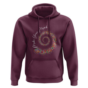 Dot Day Hoodie Make Your Mark Colorful Polka Dot TS09 Maroon Print Your Wear