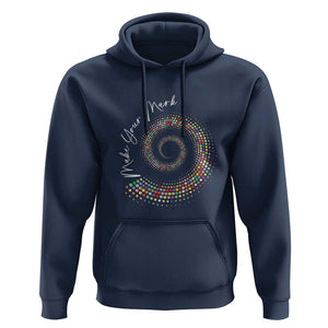 Dot Day Hoodie Make Your Mark Colorful Polka Dot TS09 Navy Print Your Wear