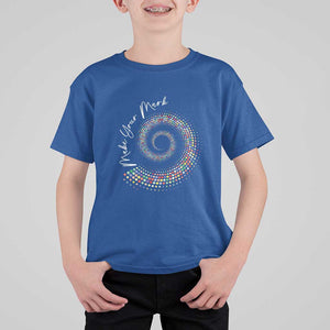 Dot Day T Shirt For Kid Make Your Mark Colorful Polka Dot TS09 Royal Blue Print Your Wear
