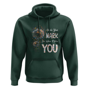 Dot Day Hoodie Make Your Mark And See Where It Takes TS09 Dark Forest Green Print Your Wear