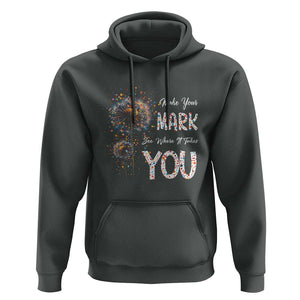 Dot Day Hoodie Make Your Mark And See Where It Takes TS09 Dark Heather Print Your Wear