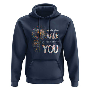 Dot Day Hoodie Make Your Mark And See Where It Takes TS09 Navy Print Your Wear