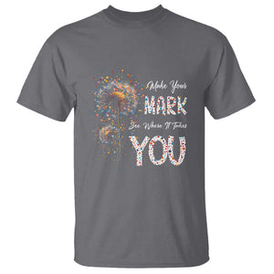 Dot Day T Shirt Make Your Mark And See Where It Takes TS09 Charcoal Print Your Wear