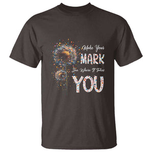 Dot Day T Shirt Make Your Mark And See Where It Takes TS09 Dark Chocolate Print Your Wear