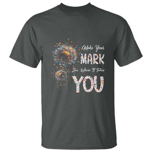 Dot Day T Shirt Make Your Mark And See Where It Takes TS09 Dark Heather Print Your Wear