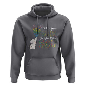Dot Day Hoodie Make Your Mark And See Where It Takes Cute Elephant TS09 Charcoal Print Your Wear
