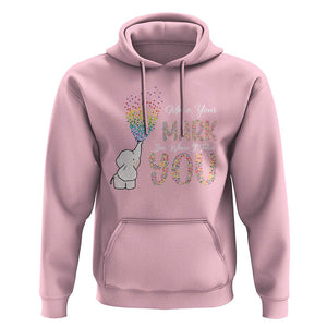 Dot Day Hoodie Make Your Mark And See Where It Takes Cute Elephant TS09 Light Pink Print Your Wear
